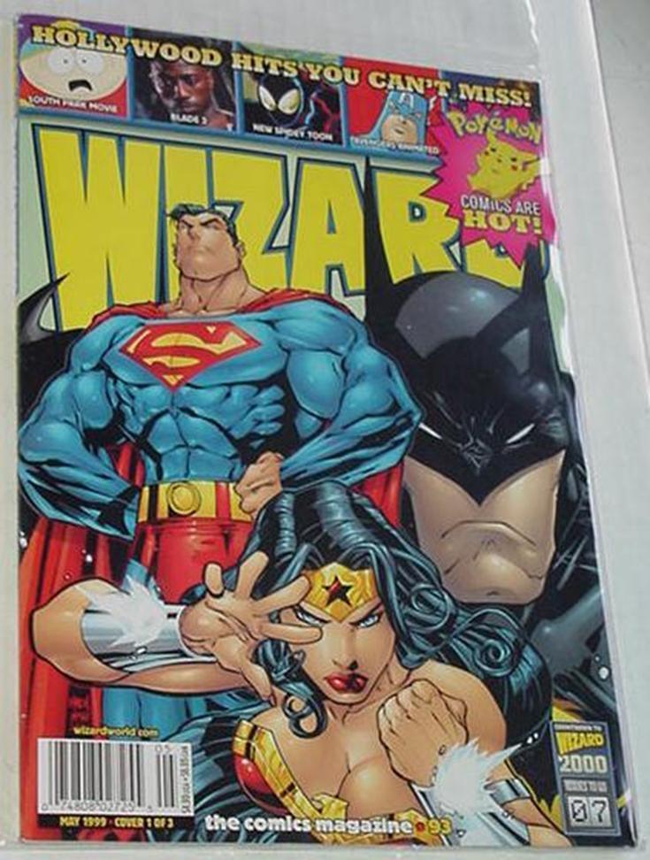 Wizard 93 Superman Batman Wonder Woman Joe Madureira Avengers Animated Battle Ch