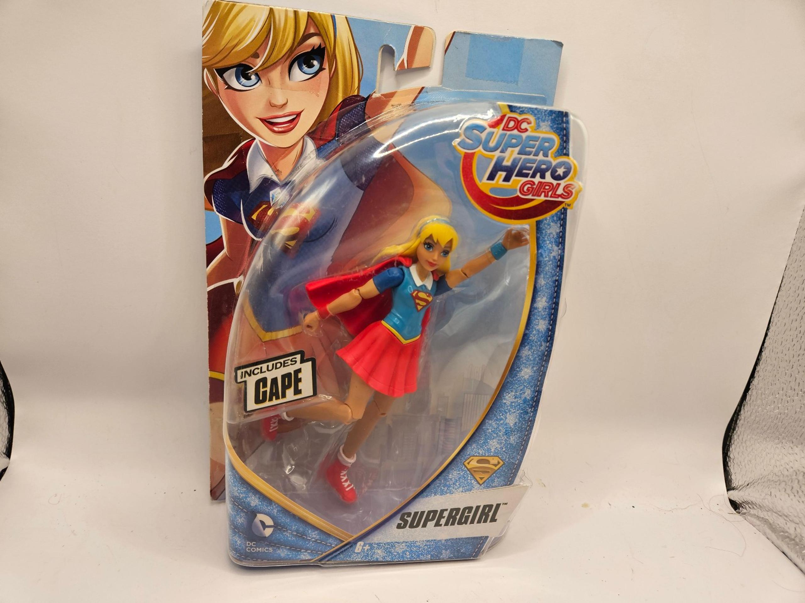 DC SUPER HERO GIRLS Supergirl 6'' ACTION FIGURE with Cape Damaged Packaging.  It