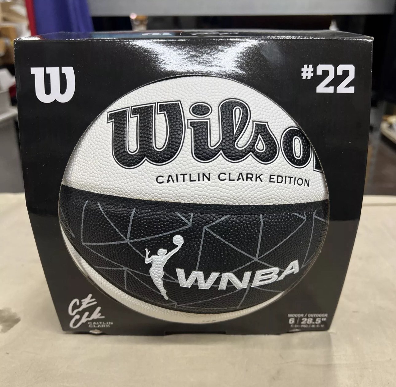 WILSON X CAITLIN CLARK ASCENT BASKETBALL SIZE 6