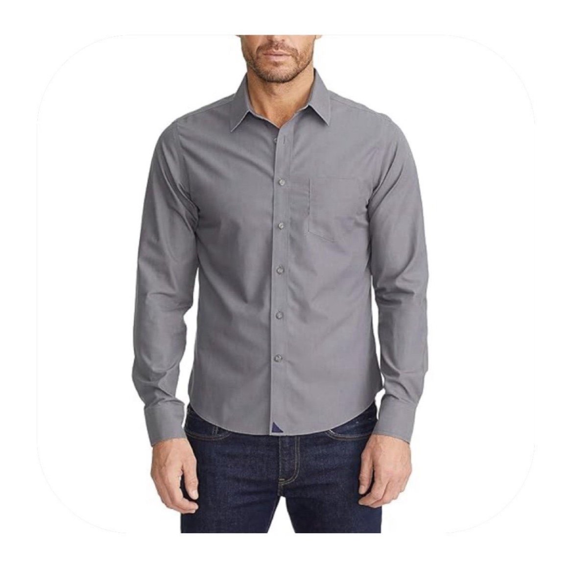 UNTUCKit men’s S grey button down