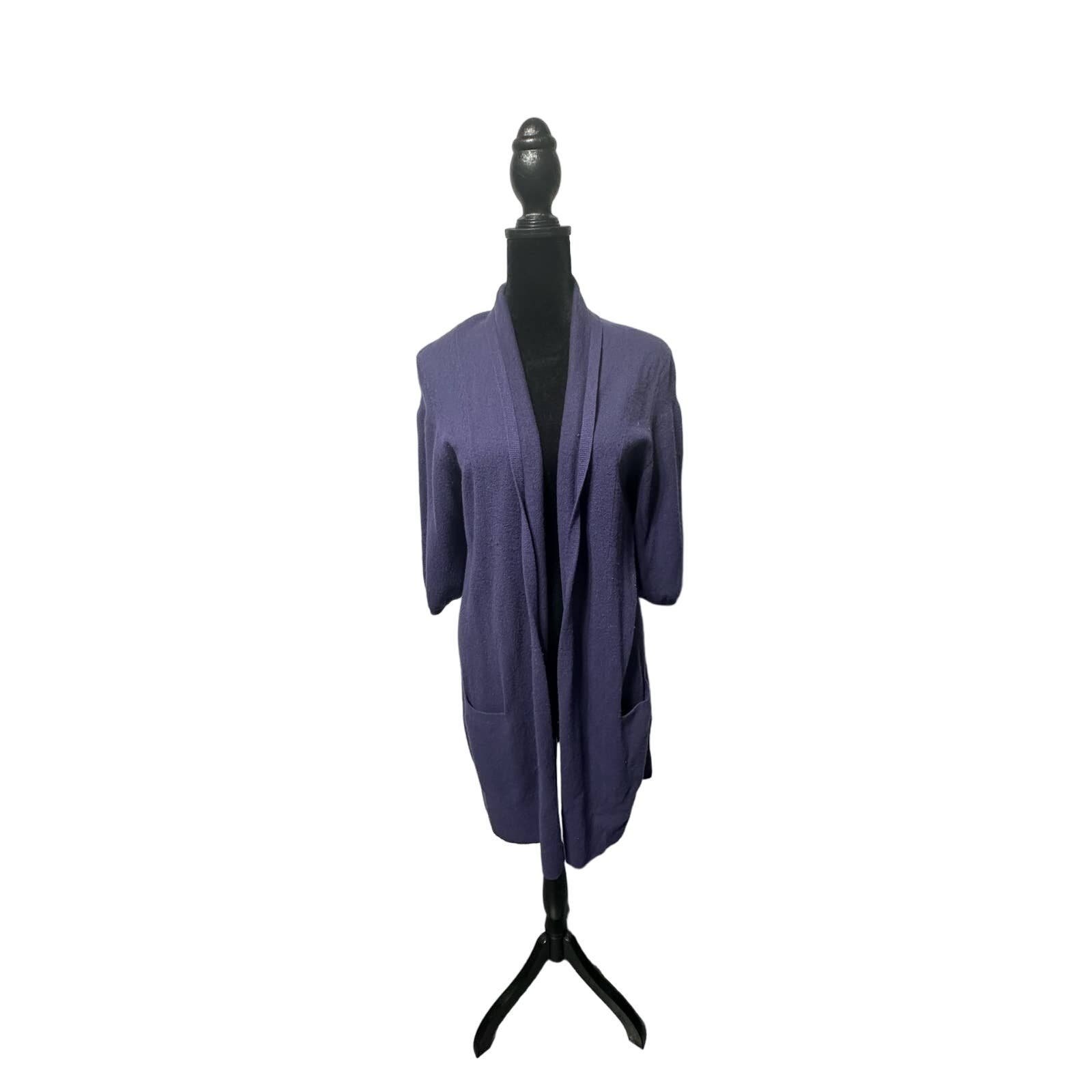 Vince 100% Cashmere Purple Sweater Duster Size M