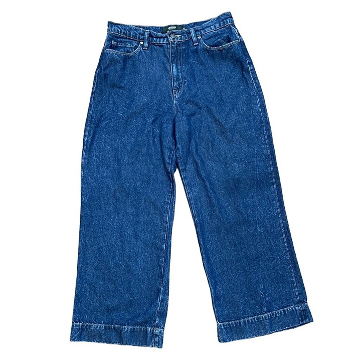 Hudson Jeans Holly Wide‎ Leg Cropped Denim Jeans Size 28