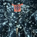 Tory Burch size 6 Paint Splatter Front Zipper Closure Silk Blouse