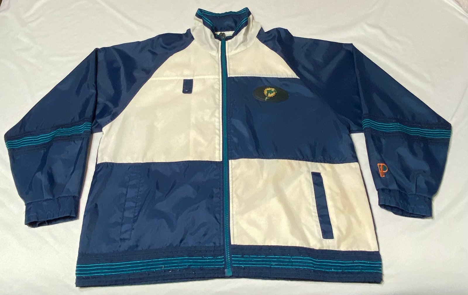 Vintage 90s Miami Dolphins Pro Player Jacket Embroidered