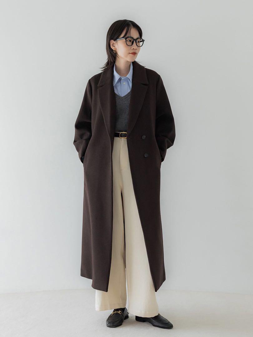 Crewre Adjustable Wool Long Coat
