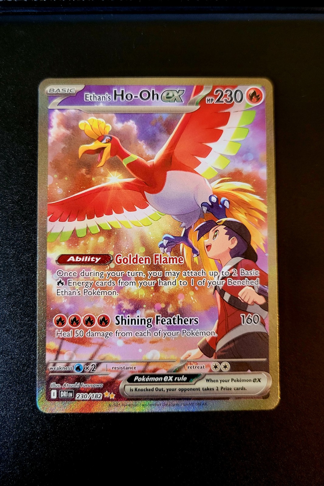 Ethan's Ho-Oh EX 230/182 Pokemon Card