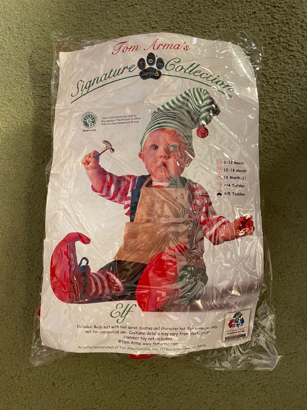 Tom Arma’s Signature Collection Elf SZ 4 / 5 Toddler