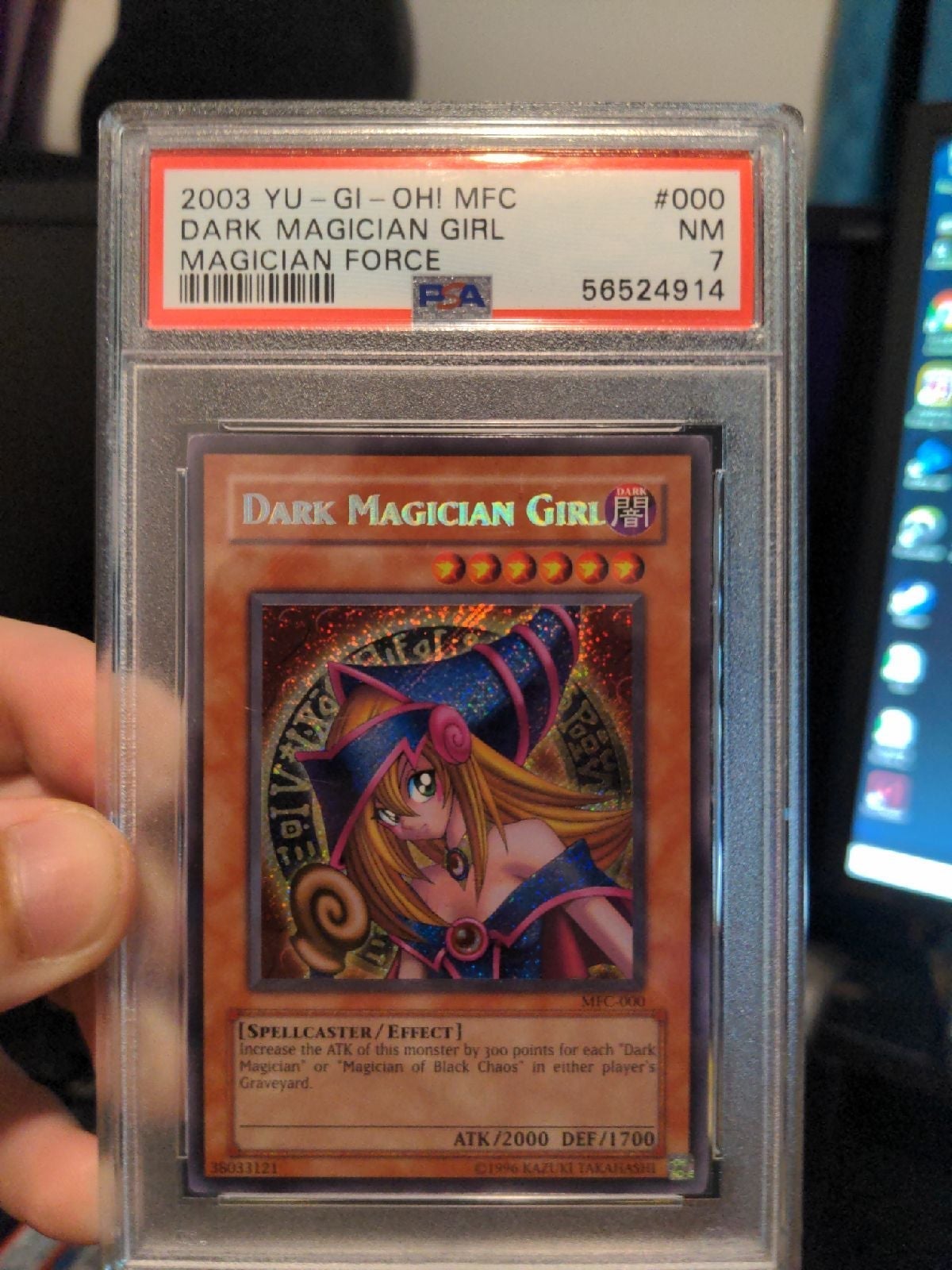 Misprint Dark Magician Girl MFC-000 PSA7