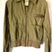 Women’s vintage Volcom Olive Green Y2K Hooded Bomber Jacket Size M