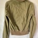 Women’s vintage Volcom Olive Green Y2K Hooded Bomber Jacket Size M