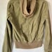 Women’s vintage Volcom Olive Green Y2K Hooded Bomber Jacket Size M