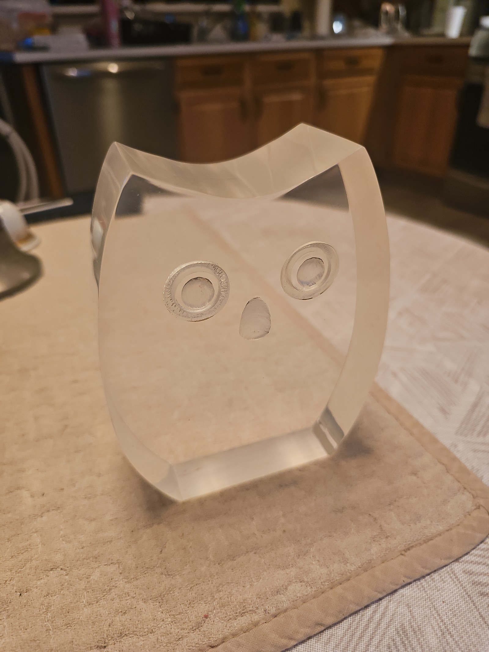 VINTAGE LUCITE GUZZINI MID CENTURY CAT