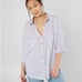 Free People Lilac Penelope Button Down Top