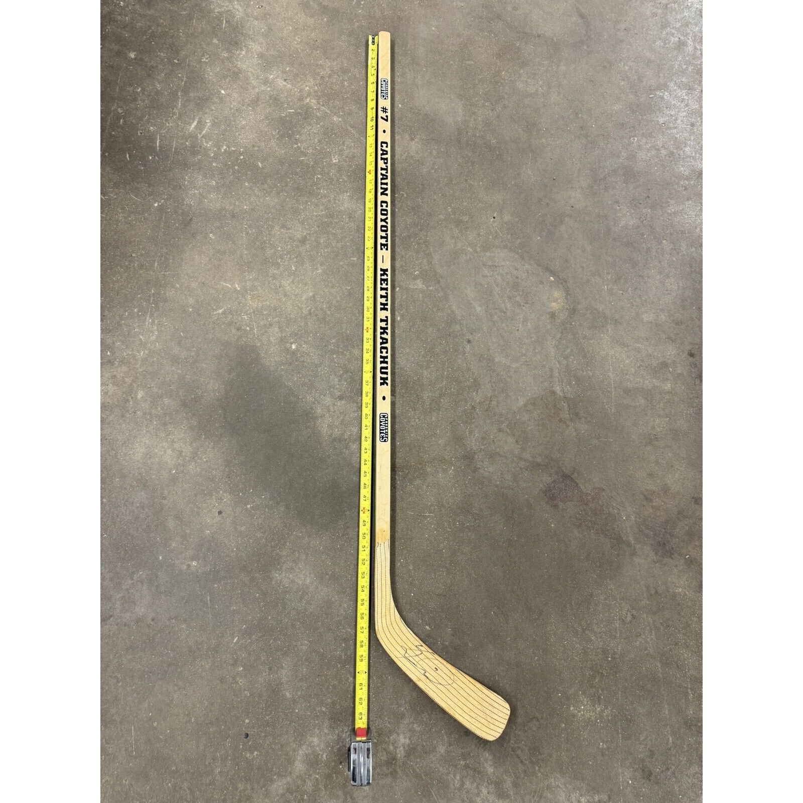 1999-2000 NHL Phoenix Coyotes Keith Tkachuk 7 Autographed Signed Hockey Stick LH