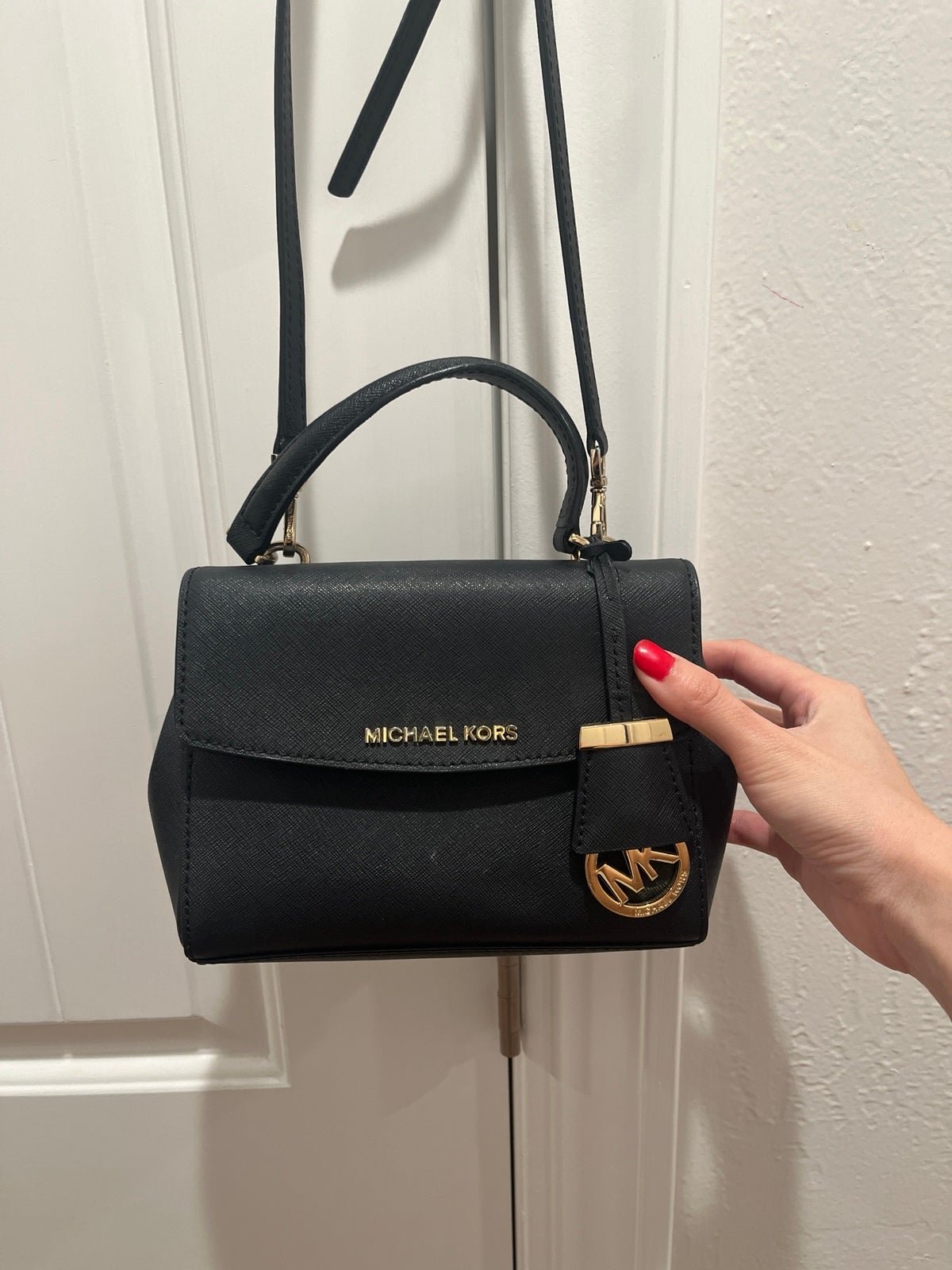Michael Kors BLACK Mini Ava XS crossbody Bag