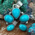 Turquoise naja southwestern sterling silver pendant