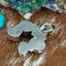 Turquoise naja southwestern sterling silver pendant