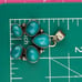 Turquoise naja southwestern sterling silver pendant