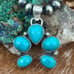 Turquoise naja southwestern sterling silver pendant