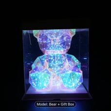 USB Fantasy Color Teddy Bear Gift Box Set, Bedroom Advanced Lighting Surpri
