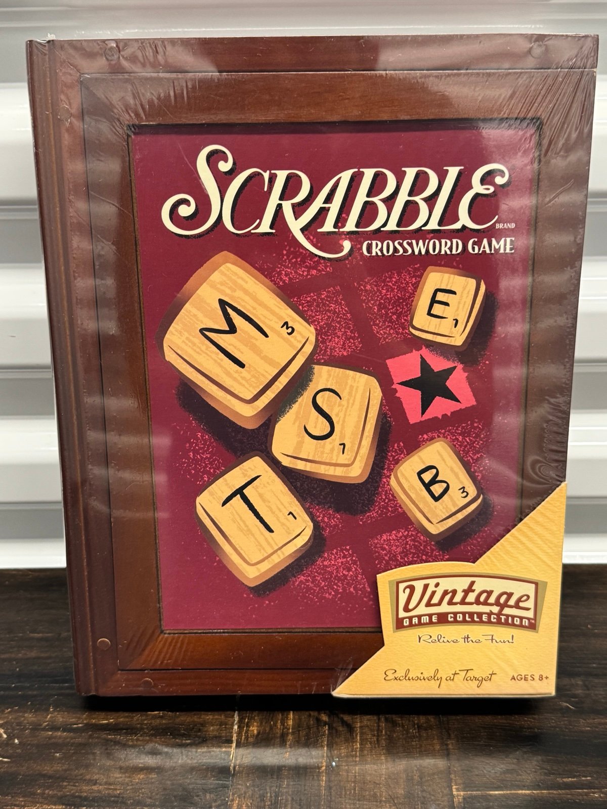 Parker Bros Hasbro Scrabble Game (NEW) Vintage Crossword Boardgame  Wooden Case