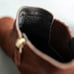 Aquatalia Quite Luxury Block Heel Ginger Brown Suede Ankle Boots Size 10M