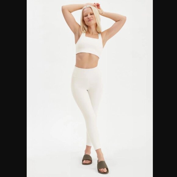Girlfriend Collective Ivory Compressive High-Rise Legging S