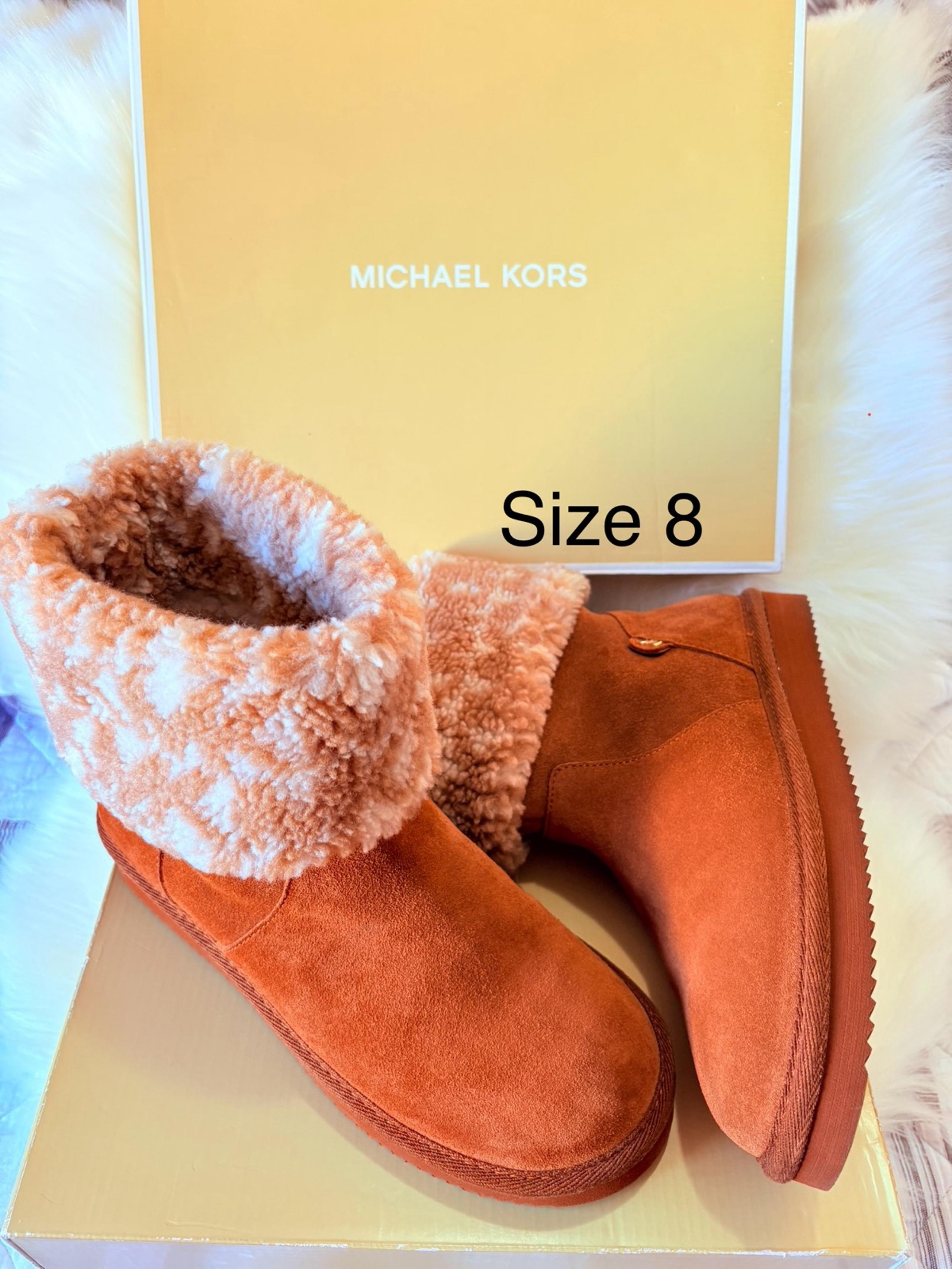 Michael Kors Chestnut Suede Ankle Boots