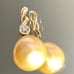 14K Gold Diamond and Pearl Pendant NWOT