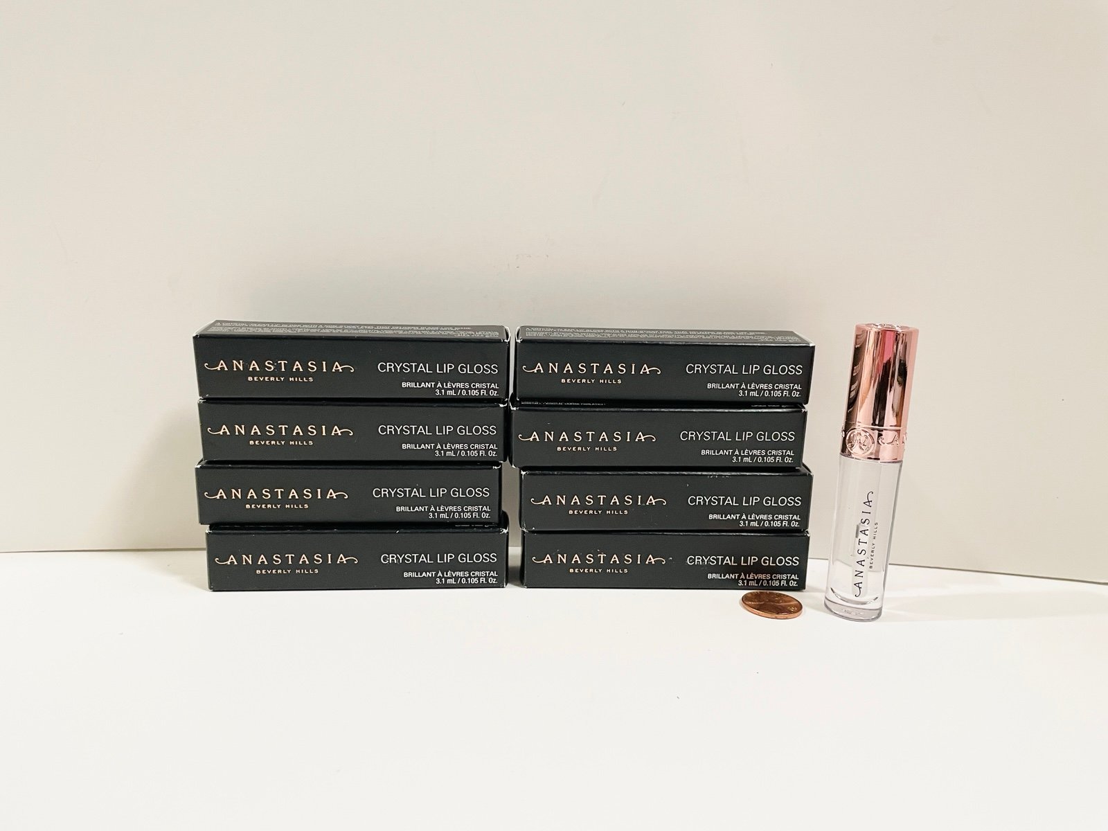 8 Anastasia Beverly Hills Crystal Lip Gloss Travel Size 3.1 mL 0.105 oz