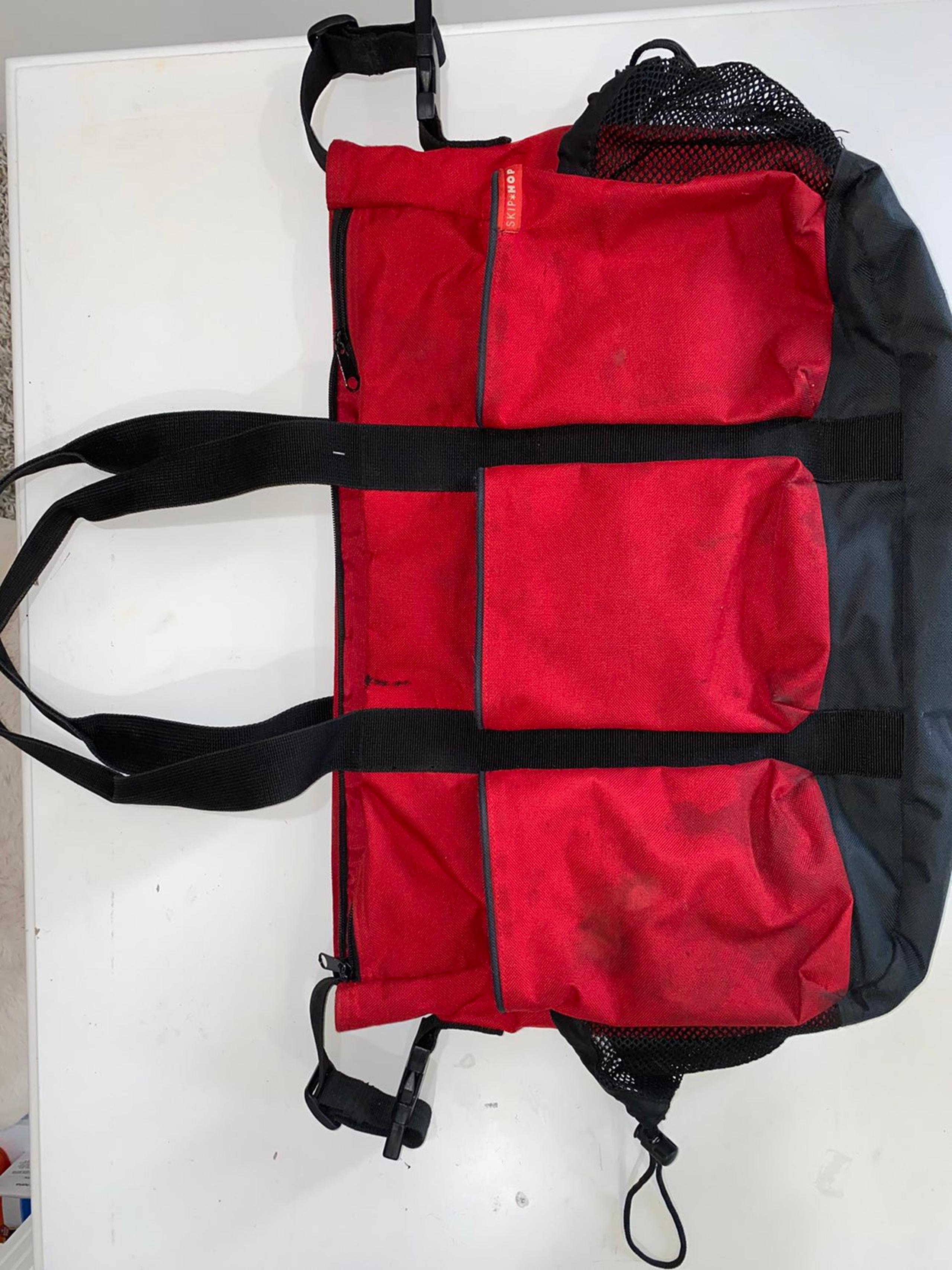 skip hop diaper bag - Red and black