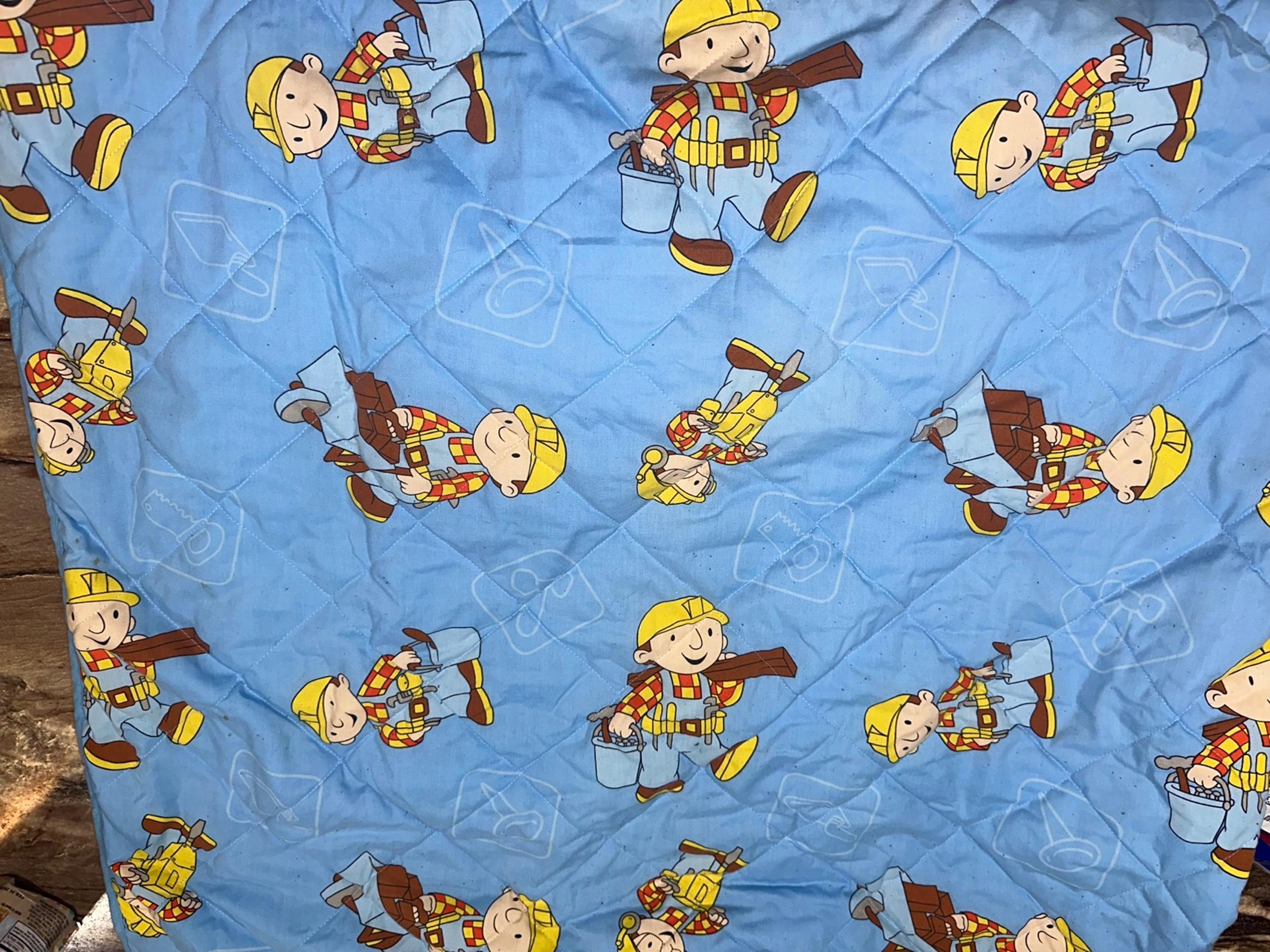 Bob The Builder Catcha Nap Mat Preschool Lovey Blanket Pillow Sleeping Bag HTF