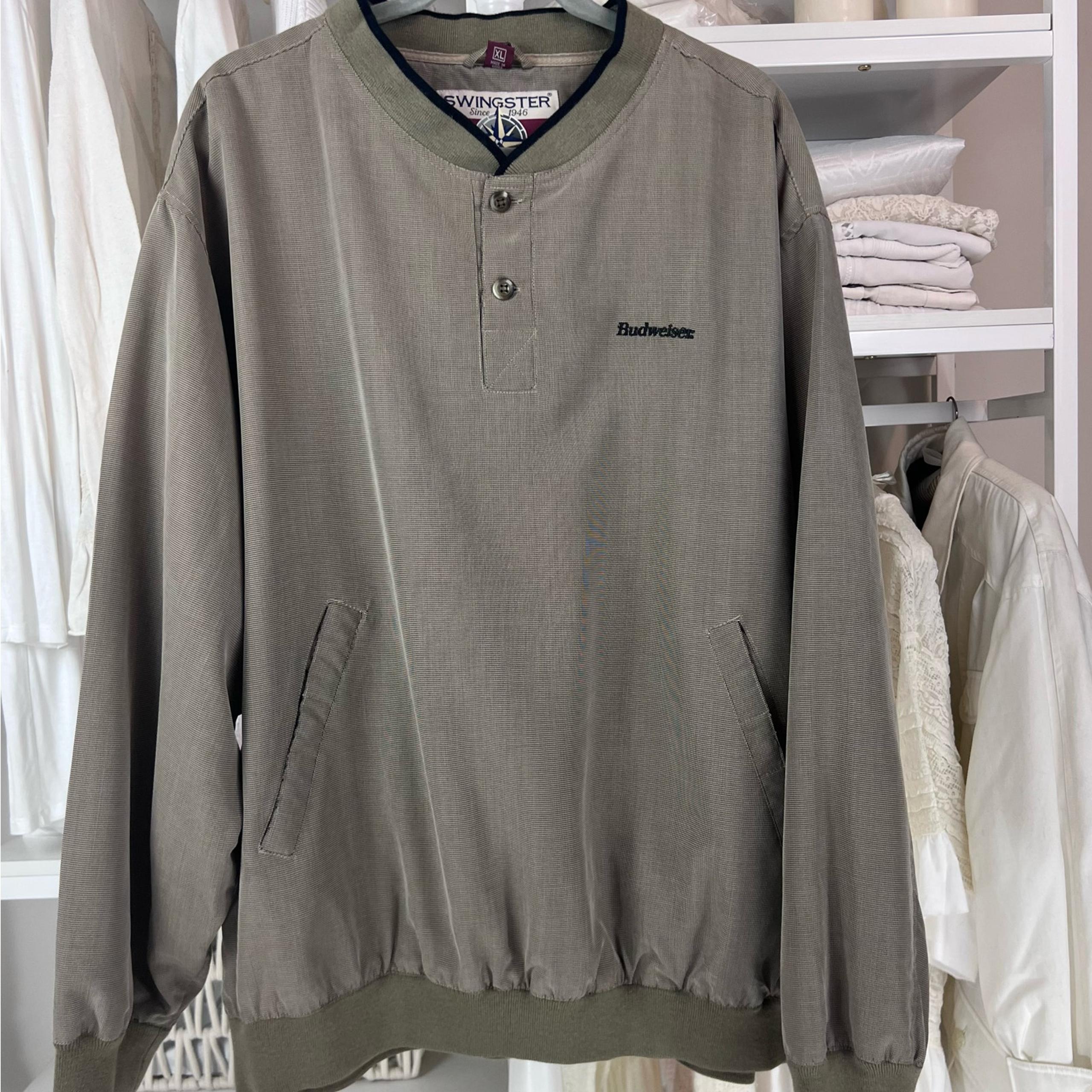 Swingster Quarter button Pullover windbreaker jacket. Men's Size XL Item #0067C
