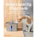 Innovation Award Winner Stainless Steel Cat Water Fountain, 95Oz/2.8L Automatic