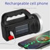 Spotlight Flashlight Rechargeable, Super Bright, Solar, Water-Resistan t, 7 Mode