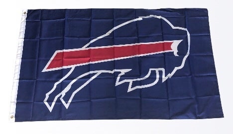 Buffalo Bills Mafia HUGE Logo 60”x36” Brass Grommets Man Cave Wall Banner Flag