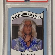 Ric Flair Signed Wrestling All Stars #27 Reprint Card PSA
