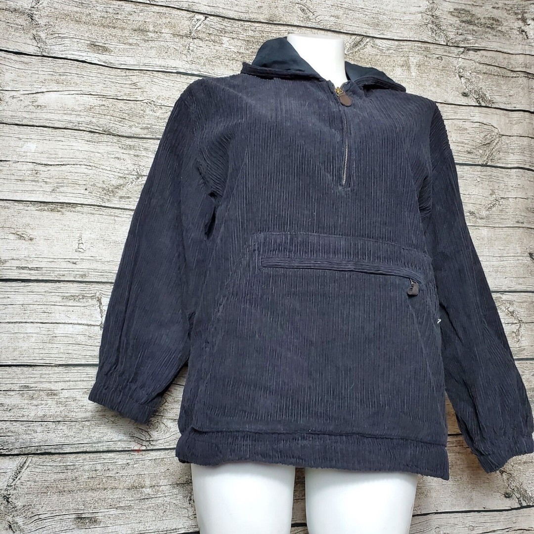 Vintage 90’s EXPRESS Black 1/2 Zip Pullover Jacket Size Small