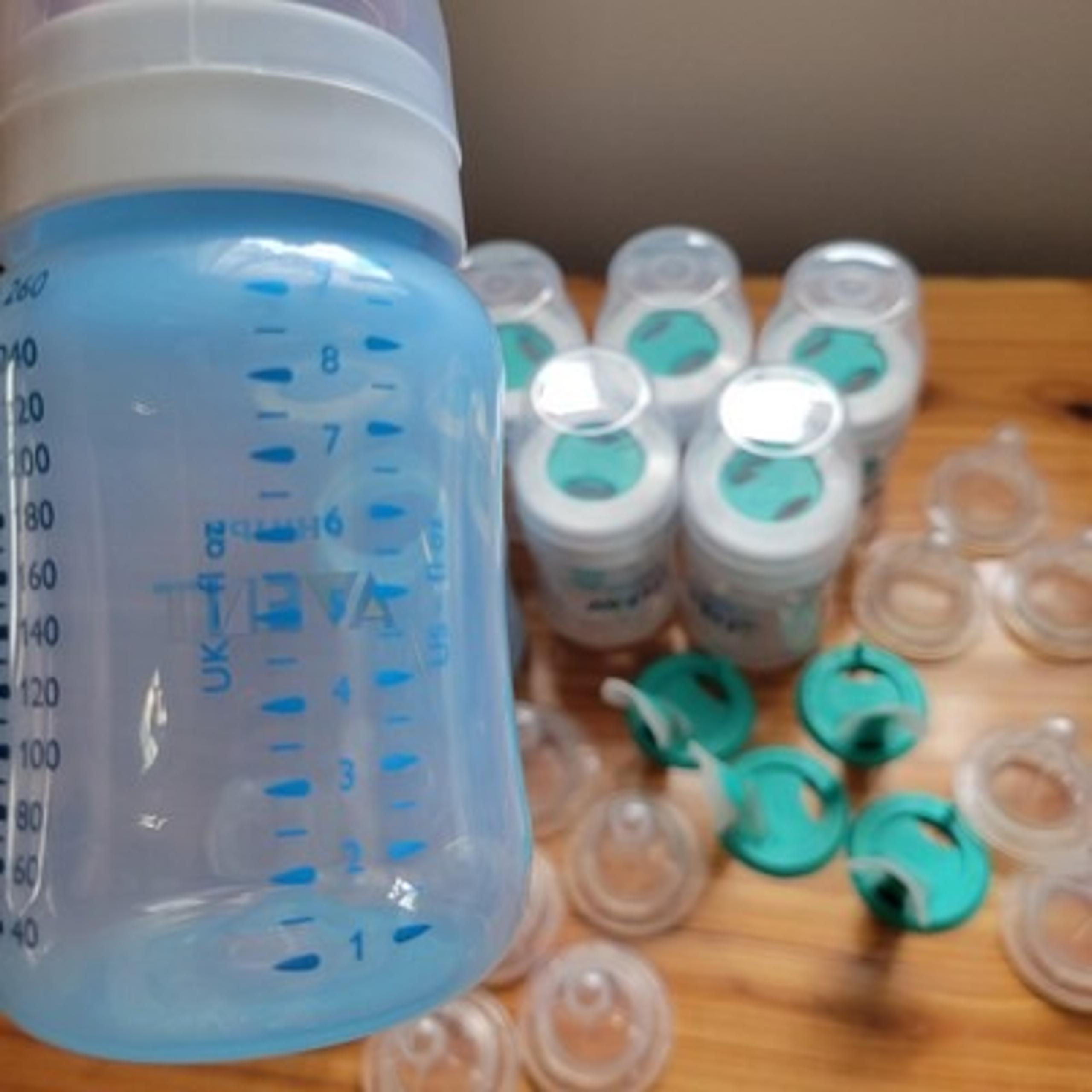 8 Phillips Advent Anti-Colic Baby Bottles 9oz/4oz Bottle Feeding Baby Supplies