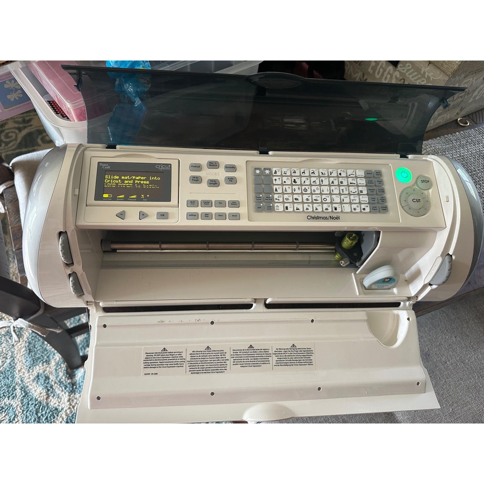 Cricut Expression Electronic Cutter 12x24 Scrapbooking Machine Tested Working