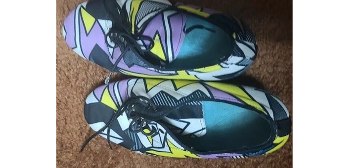 International Dance Shoes 1.5 Heather Split-sole Print Practice Dance Shoe