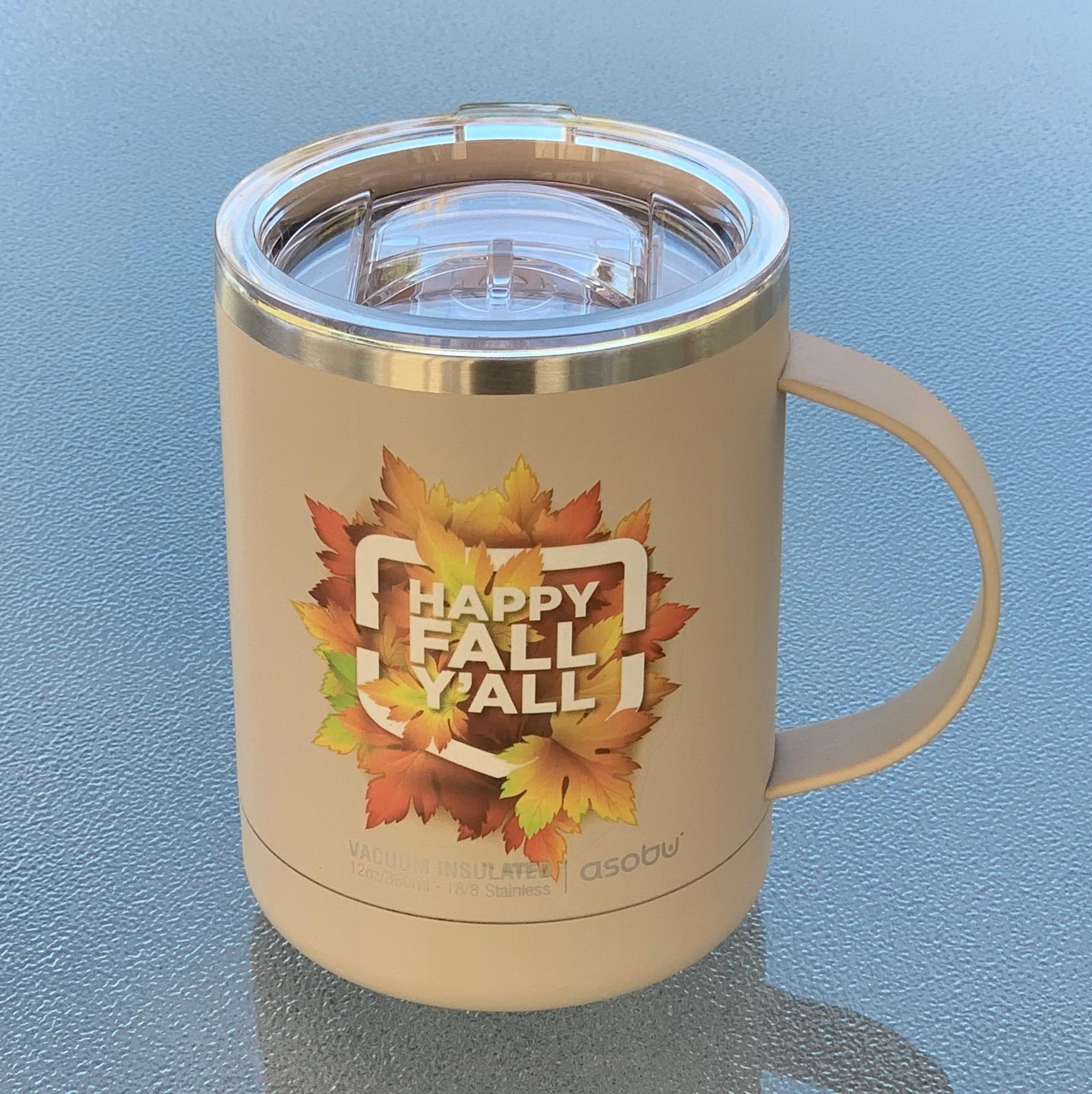 Asobu Happy Fall Y’All 12 Oz. Vacuum Insulated Ultimate Coffee Mug with Lid