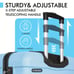 Luggage Hard Shell Lightweight Suitcase PC ABS with 4 Universal Wheels TSA Lock