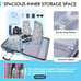 Luggage Hard Shell Lightweight Suitcase PC ABS with 4 Universal Wheels TSA Lock