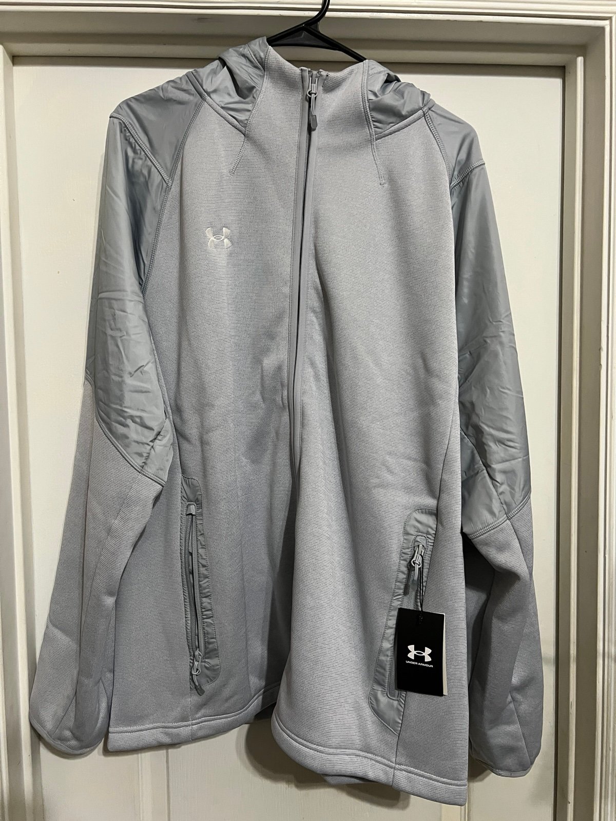 Under Armour Men’s Mod Grey/White UA Storm Swacket Team Jacket