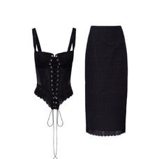 Miaou black corset top