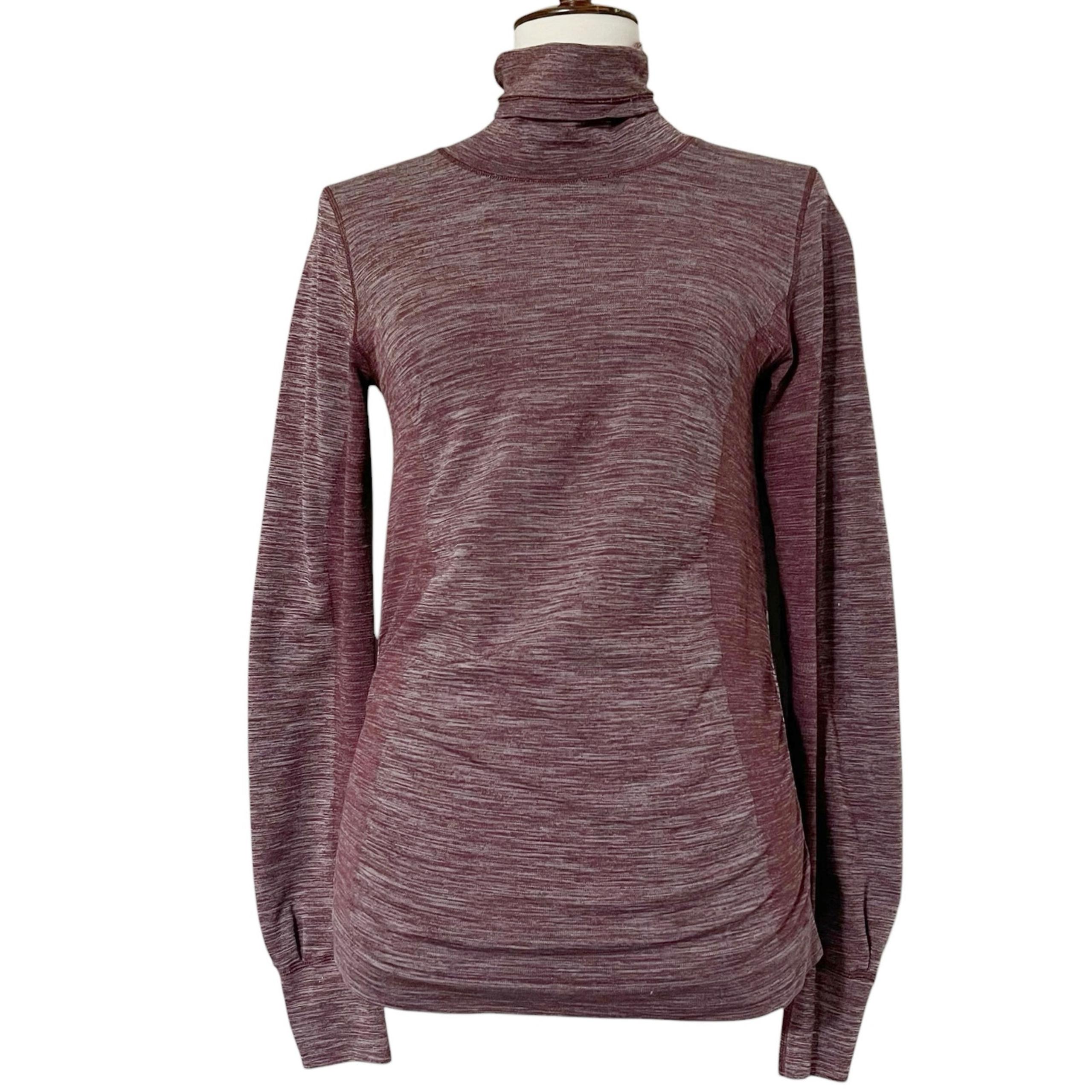 Lululemon Women's Long Sleeve Woolly Wonder Turtleneck Sweatshirt Top