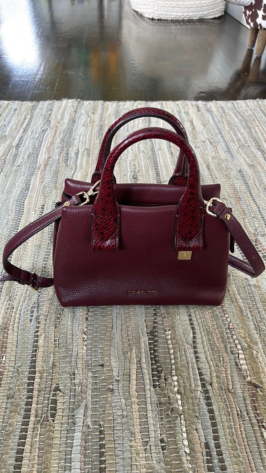 Michael Kors Small Leather Satchel Crossbody