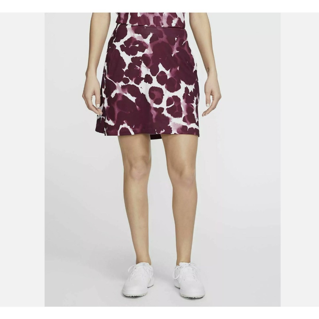 Nike Dri Fit Women's S UPF 40 Golf Flex 17 UV Victory Skort Maroon BV0255-671