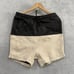One Teaspoon Genuine Leather Shorts Men XS Black Beige Colorblock